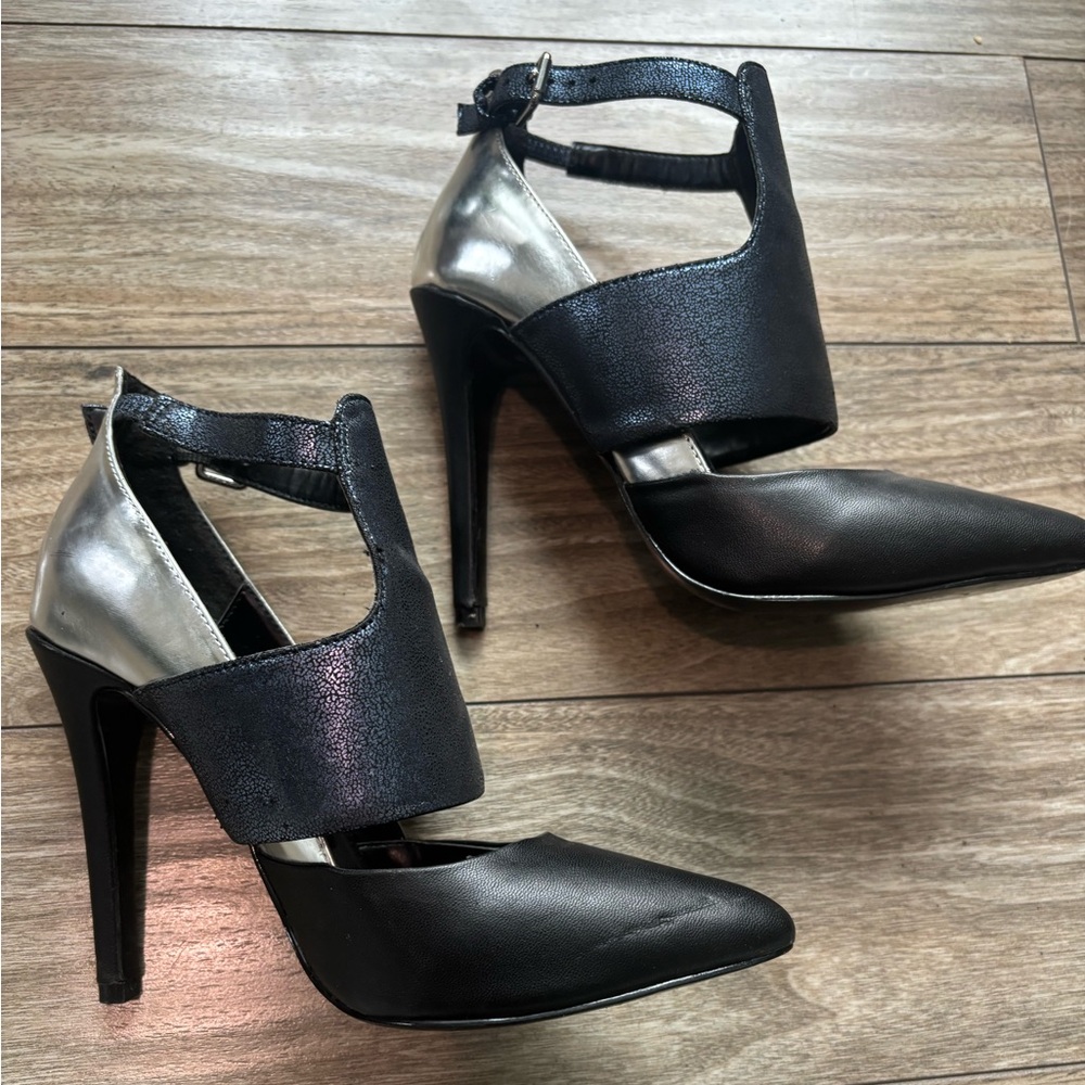 Sexy Black Silver Blue Women's High Heels Stillettos